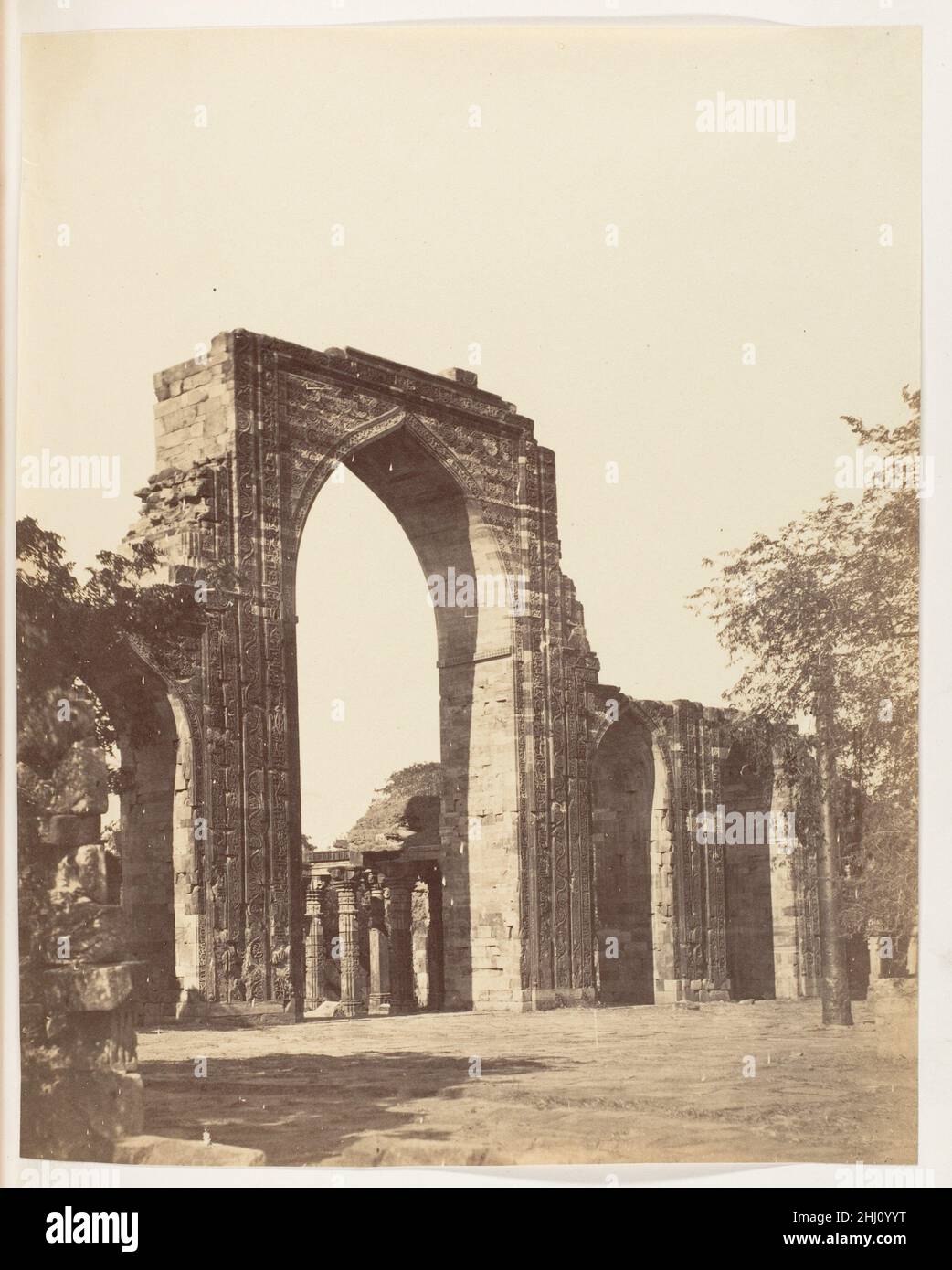 [Mahomedan Arch at the Qutub Minar, Delhi] 1858–61 Unknown. [Mahomedan ...