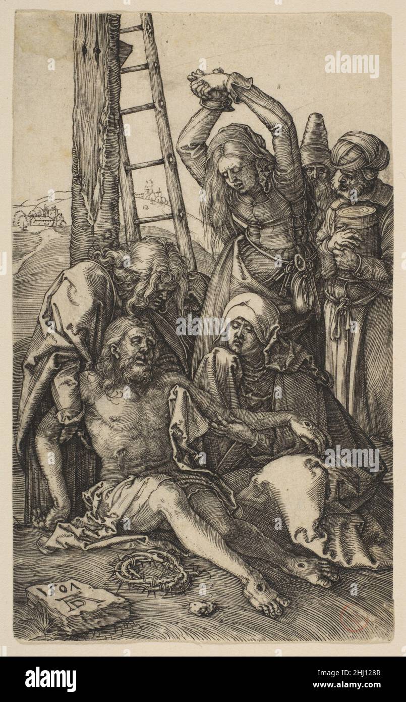 The Lamentation, from 'The Passion' 1507 Albrecht Dürer German. The Lamentation, from 'The Passion'  391163 Stock Photo