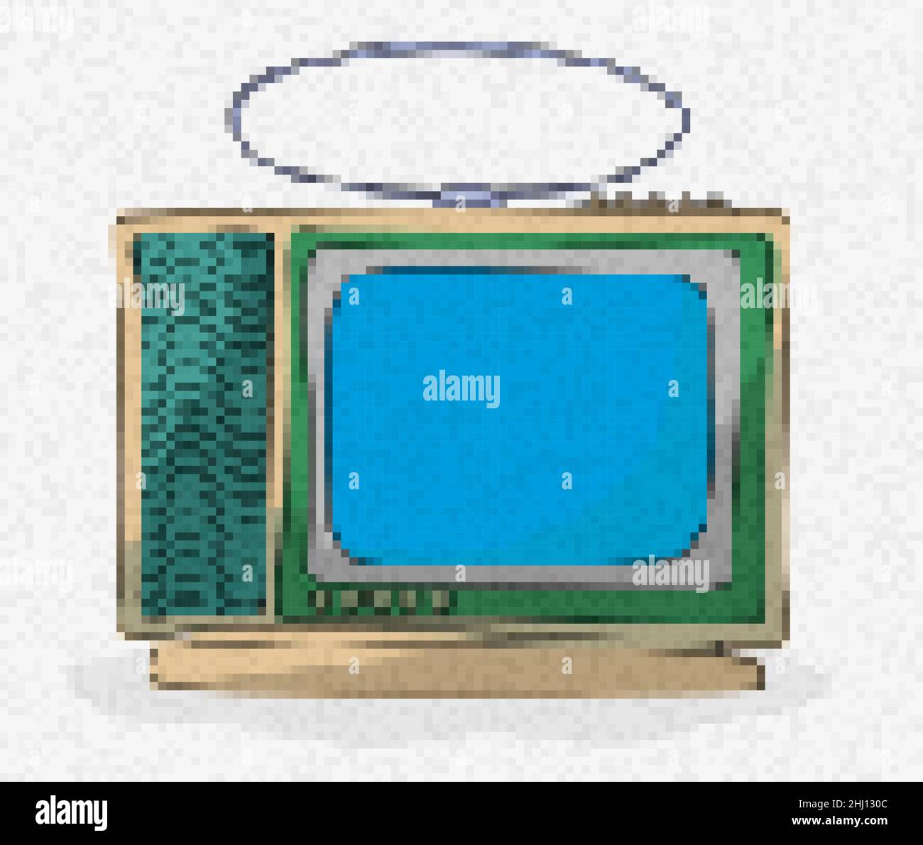 Pixel art retro tv vector icon Stock Vector Image & Art - Alamy