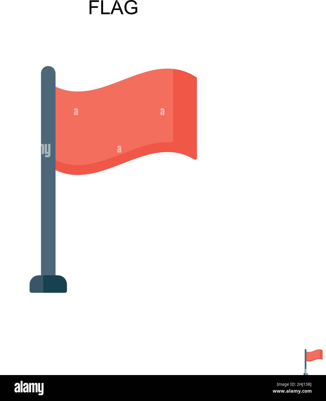 Flag Simple vector icon. Illustration symbol design template for web ...