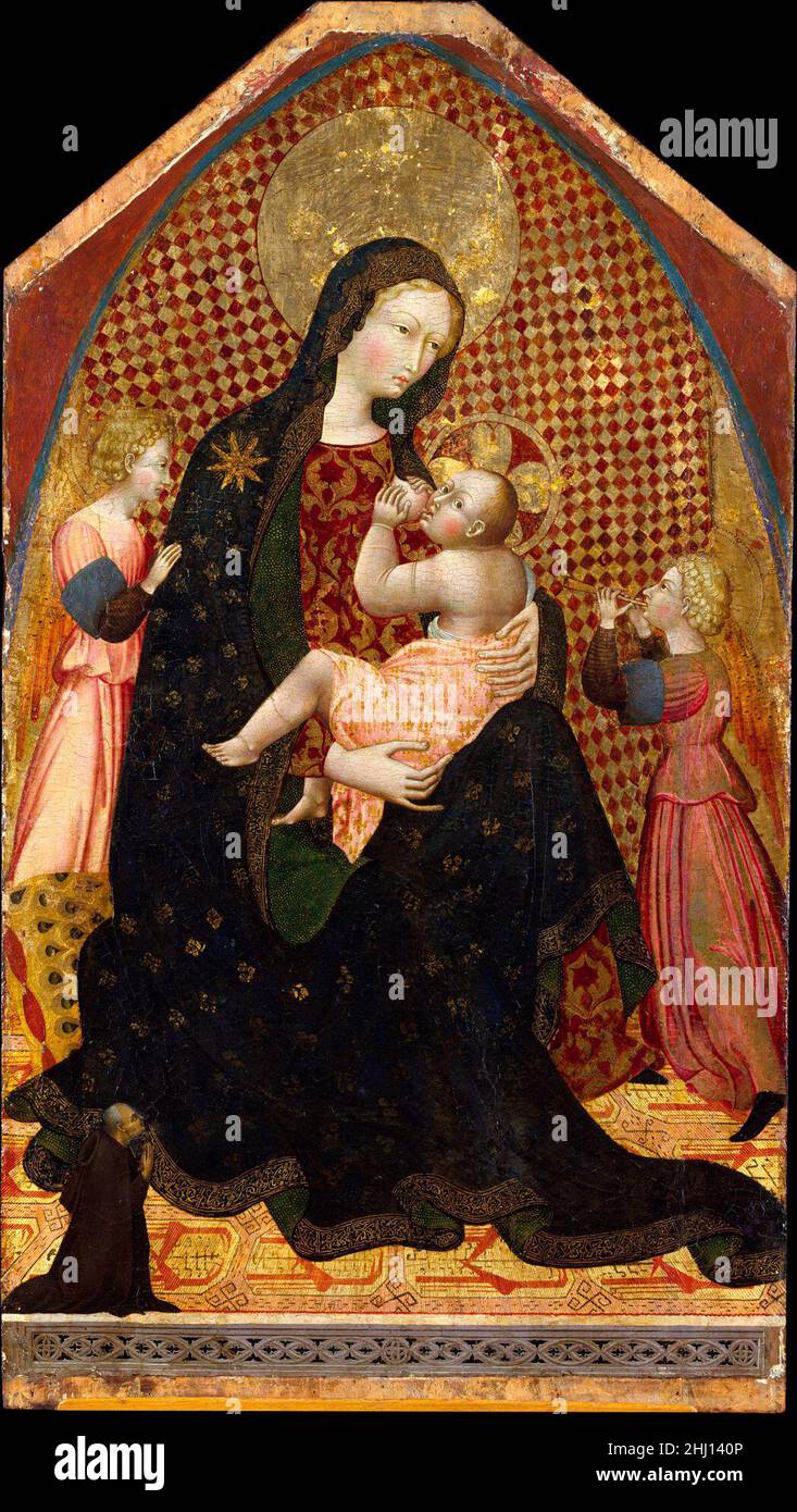 Madonna and Child with Two Angels and a Donor ca. 1445 Giovanni di ...