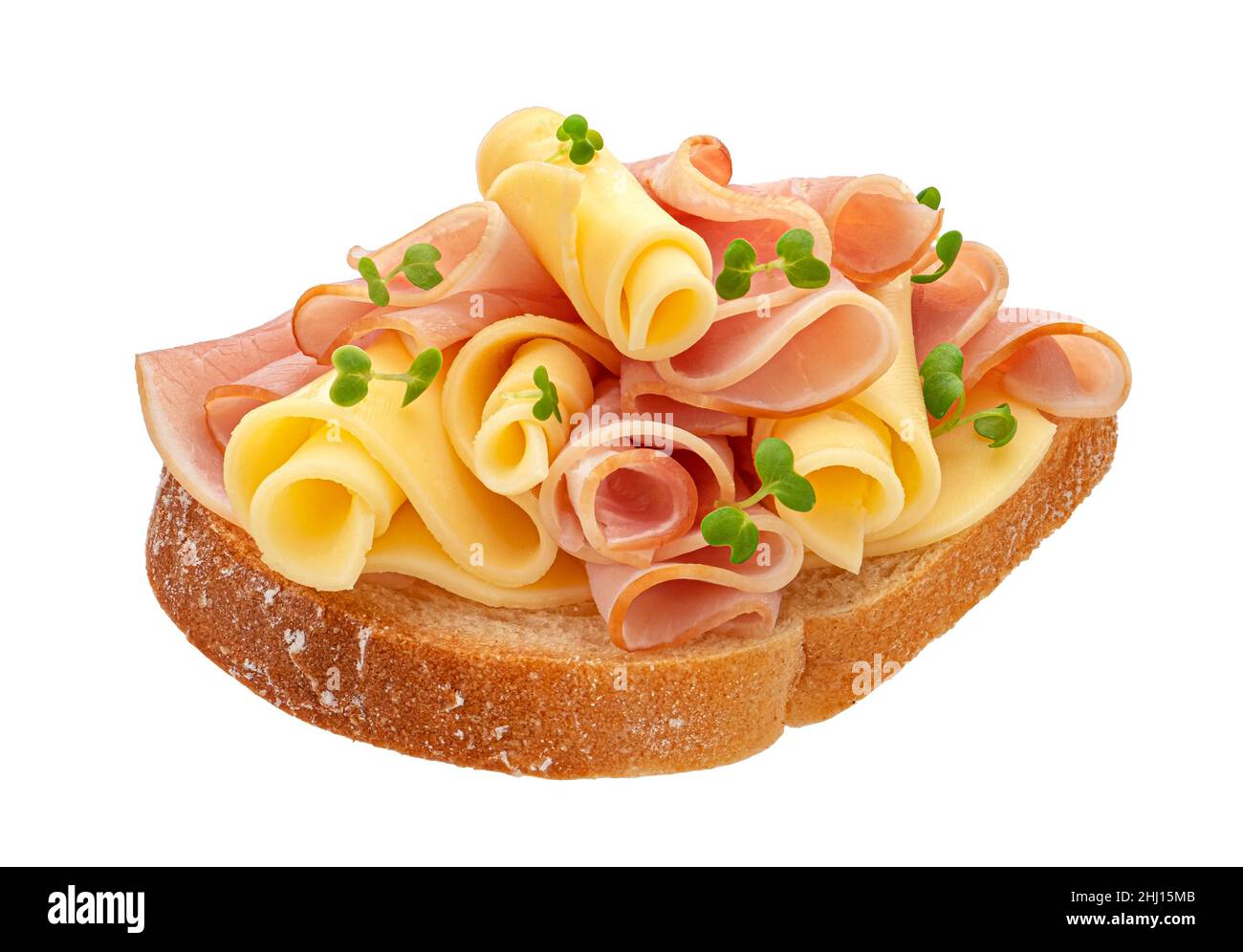 https://c8.alamy.com/comp/2HJ15MB/bread-with-ham-and-cheese-slices-isolated-on-white-background-2HJ15MB.jpg