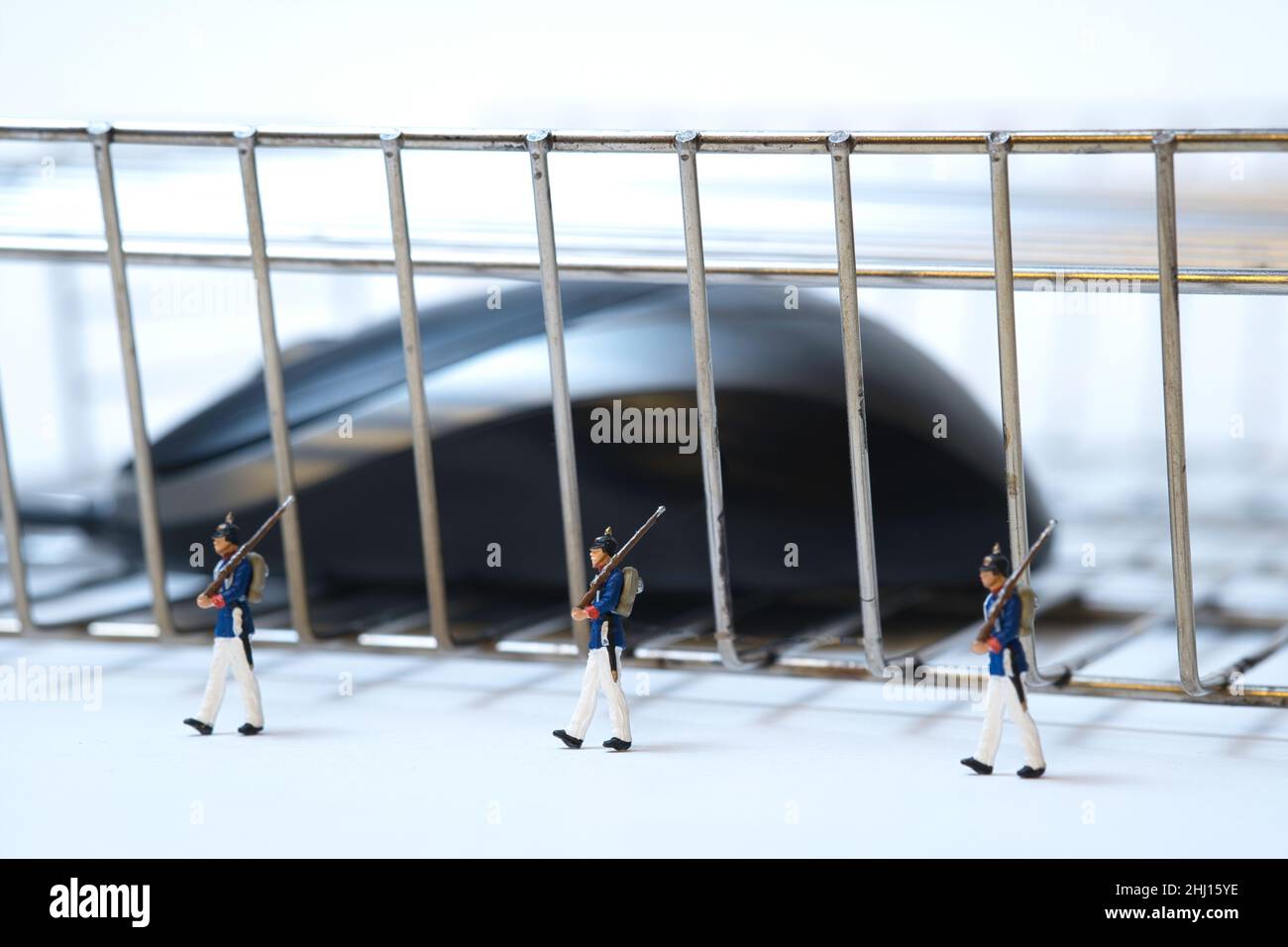 computer mouse locked behind bars Stock Photo Alamy