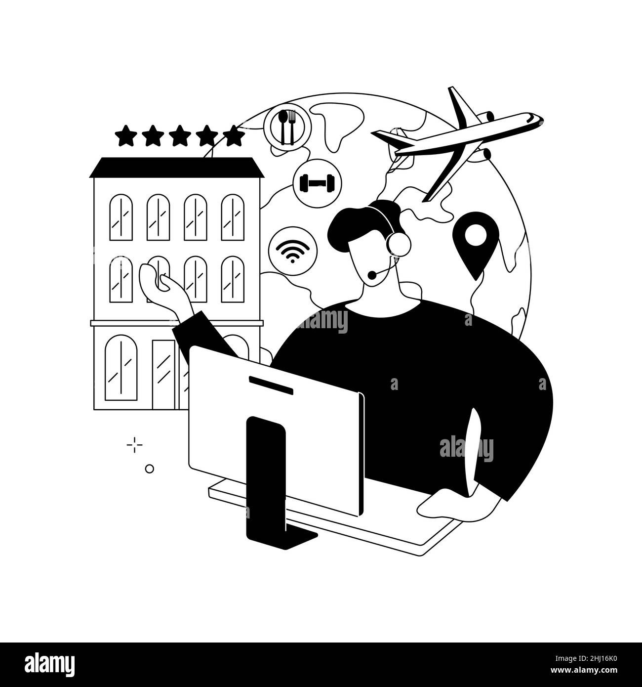 Travel agent abstract concept vector illustration Stock Vector Image & Art Alamy