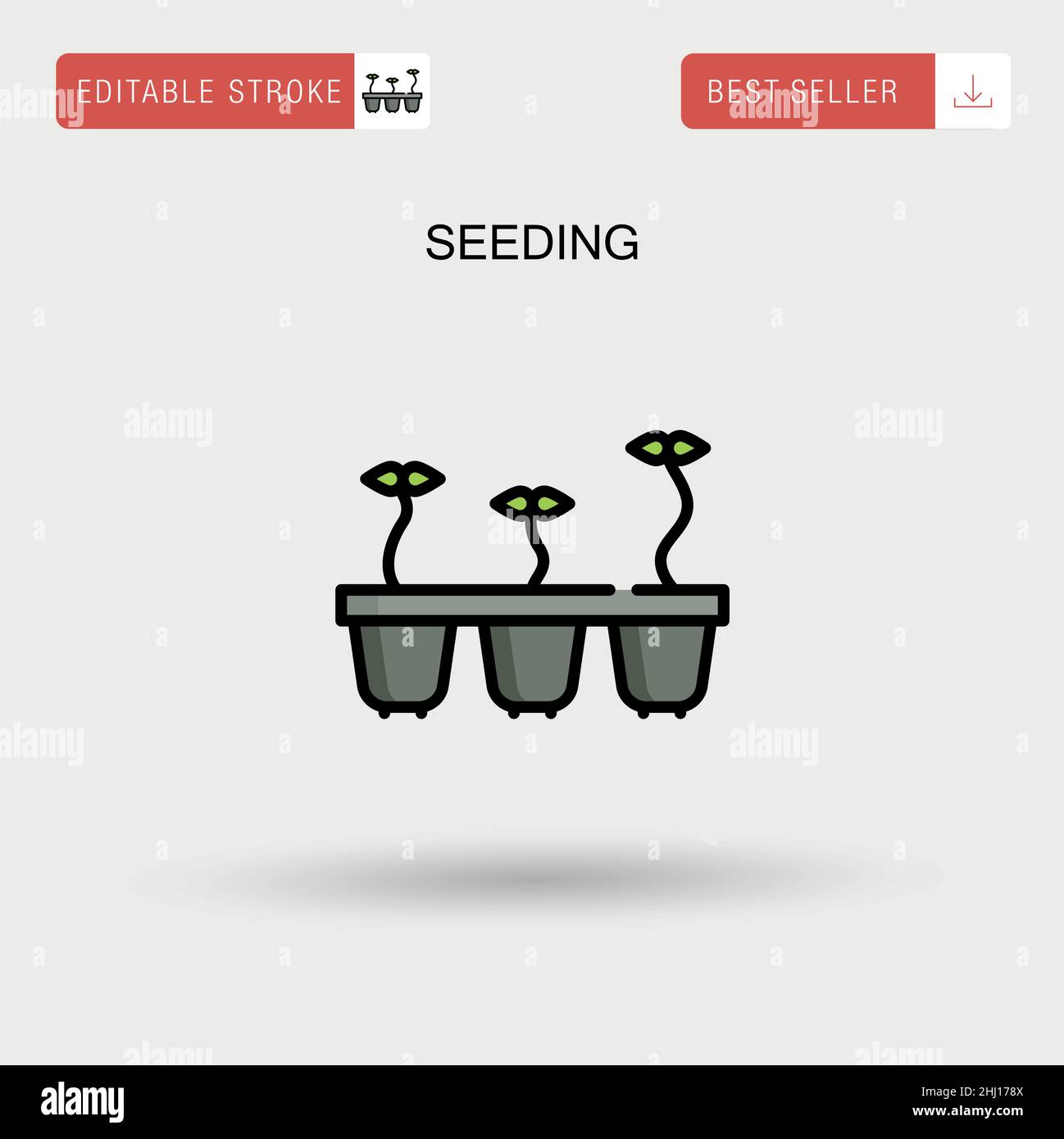 Seeding Simple vector icon Stock Vector Image & Art - Alamy