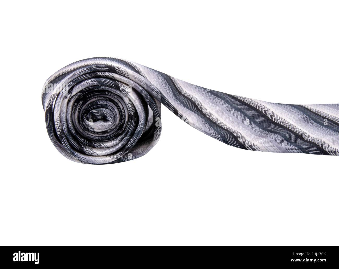 Colorful striped gentlemans tie isolated on the white Stock Photo - Alamy