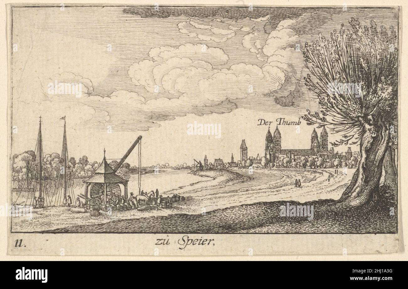 Speyer 1635 Wenceslaus Hollar Bohemian. Speyer  361517 Stock Photo