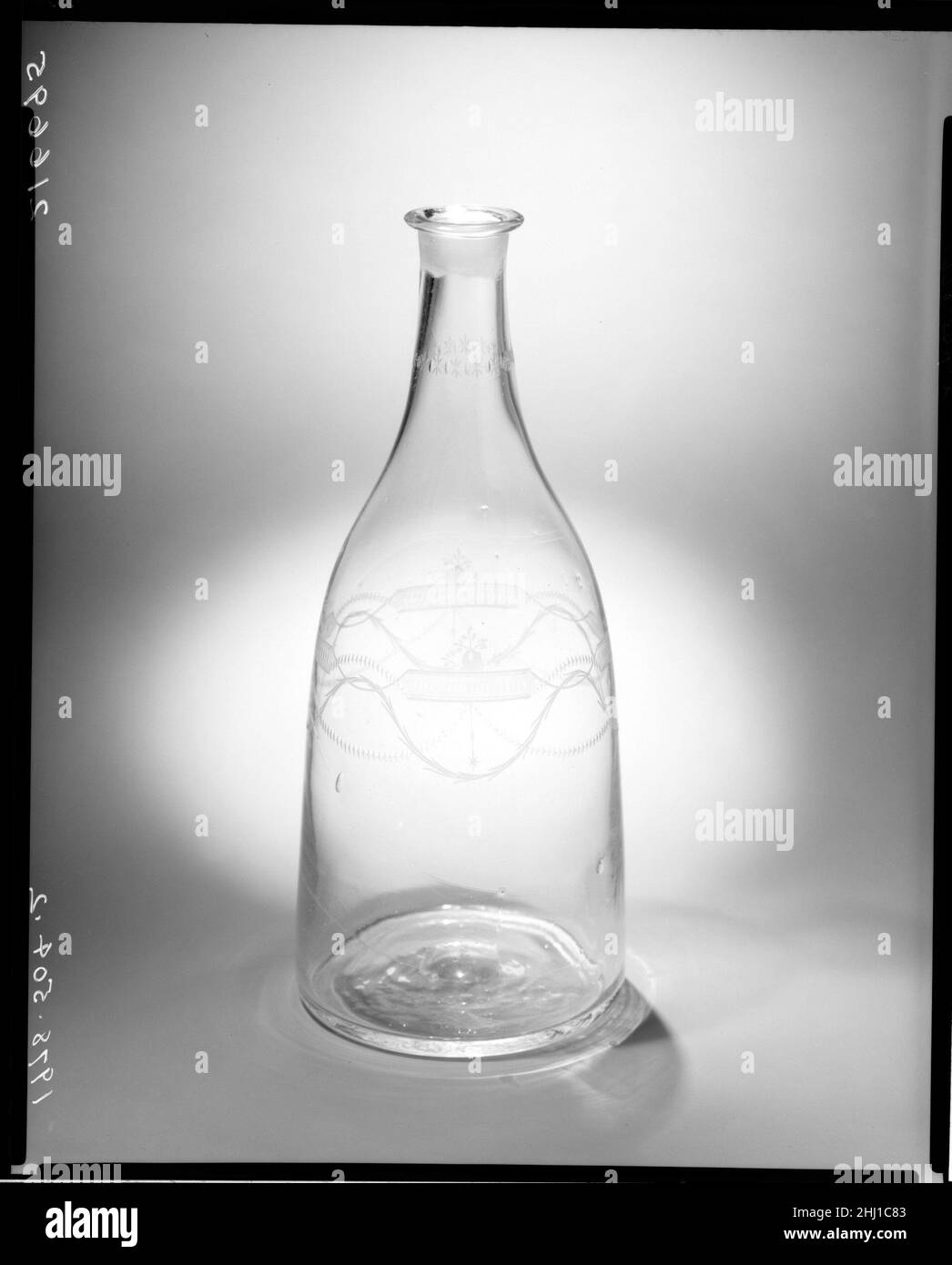 Decanter 17901810 British or Czech American consumers were drawn to imported blownglass