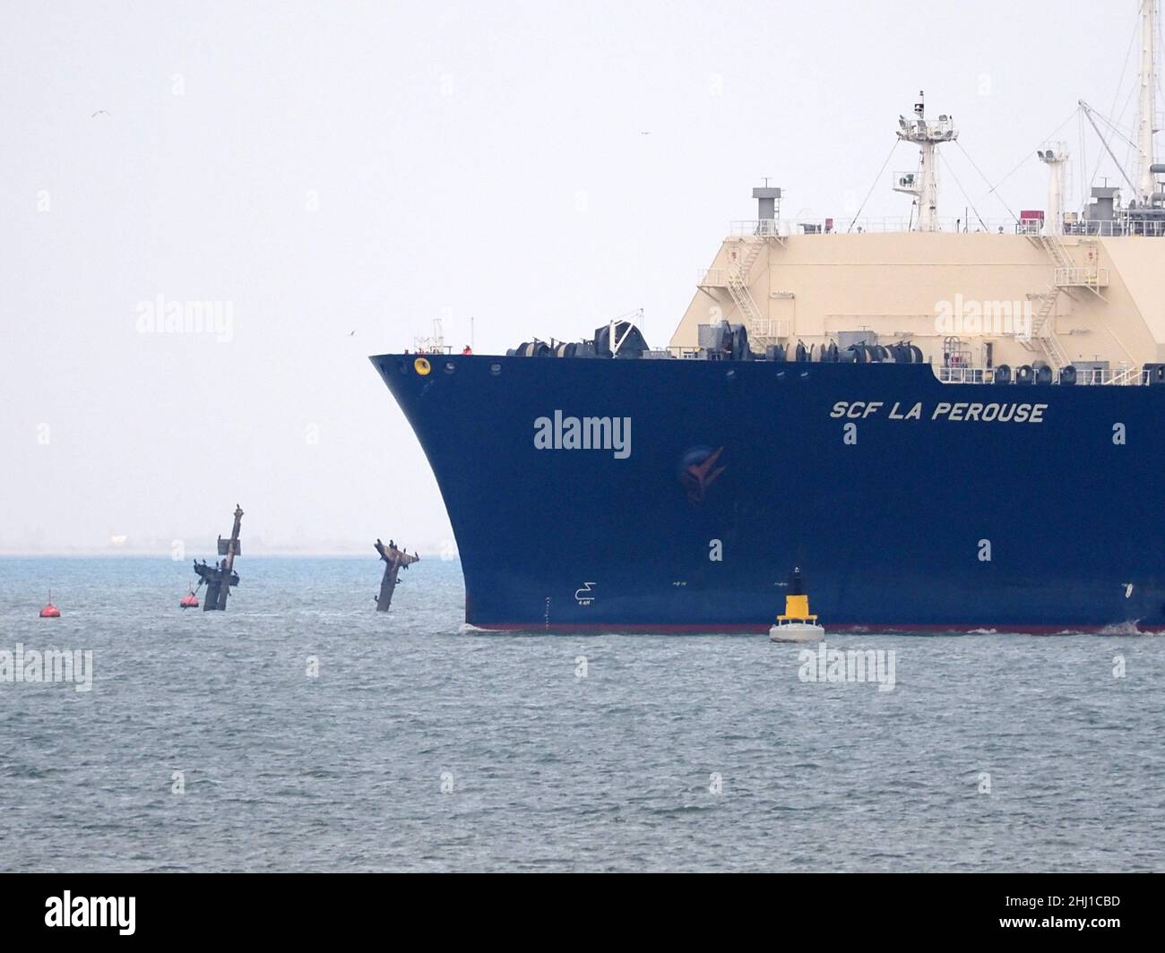 Scf Offloading Sheerness, Kent, UK. 26th Jan, 2022. Rising energy prices: gas ship ...
