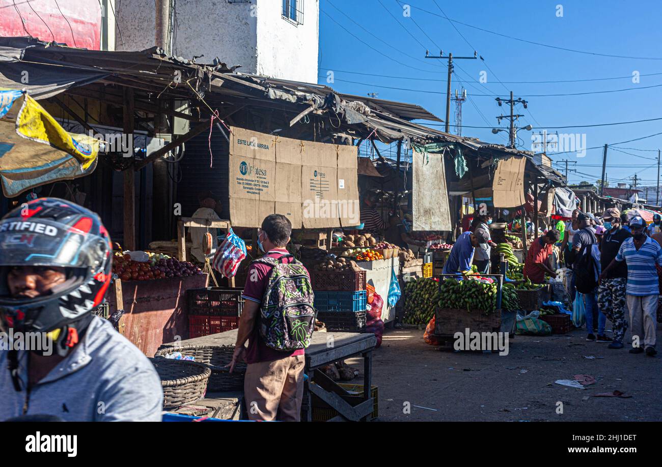 Mercado Bazurto, Cartagena de Indias, Colombia. Stock Photo