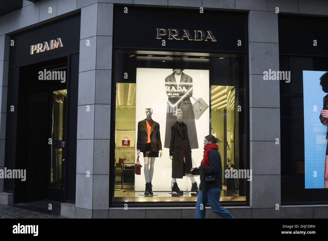 Copenhagen/Denmark./24 Januarey 20221/ Louis Vuitton store on stroeget and  kobmagegade in danish capital.. (Photo..Francis Dean/Dean Pictures Stock  Photo - Alamy