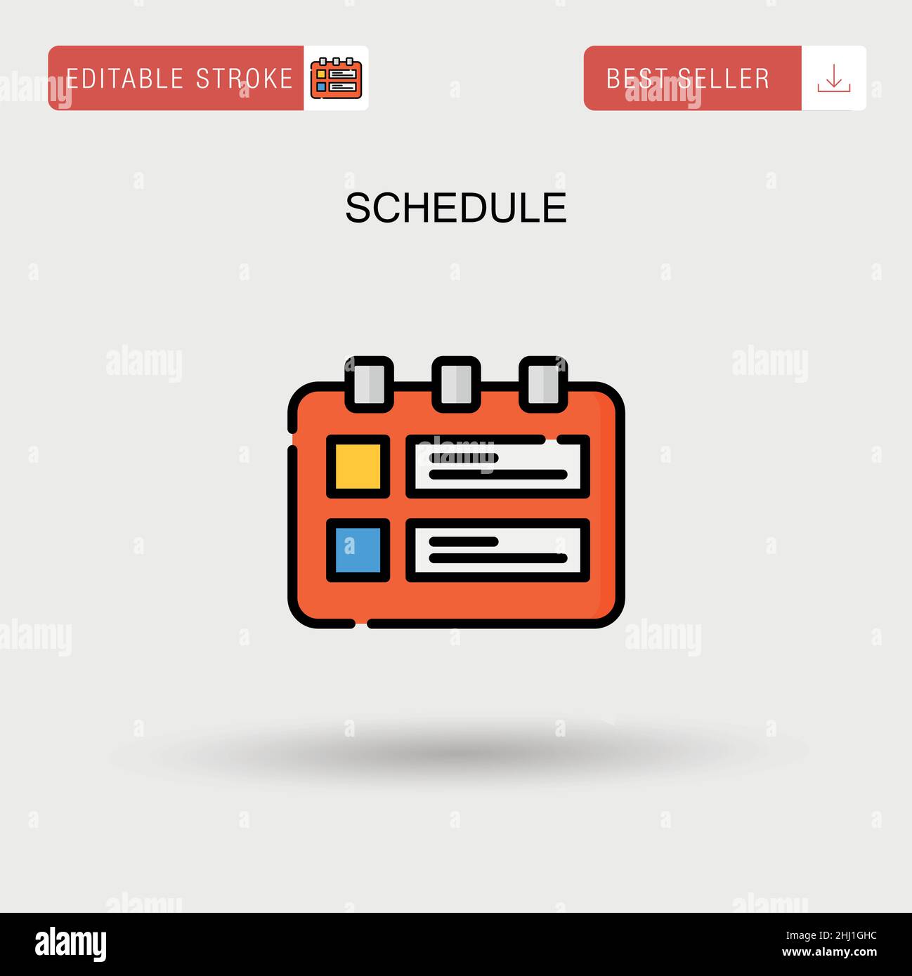 Schedule Simple vector icon Stock Vector Image & Art - Alamy