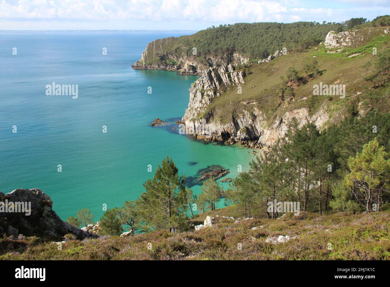 atlantic coast in brittany in france Stock Photo - Alamy