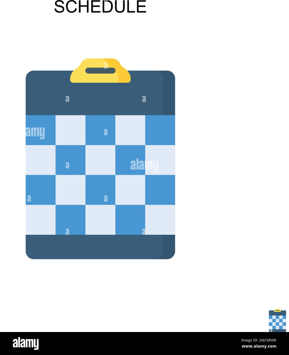 Schedule Simple vector icon. Illustration symbol design template for ...