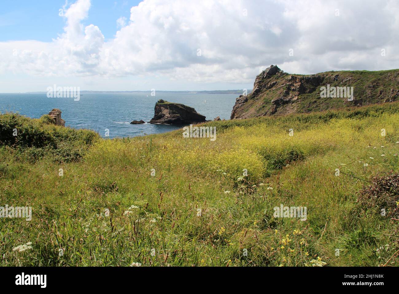 atlantic coast in brittany (france Stock Photo - Alamy