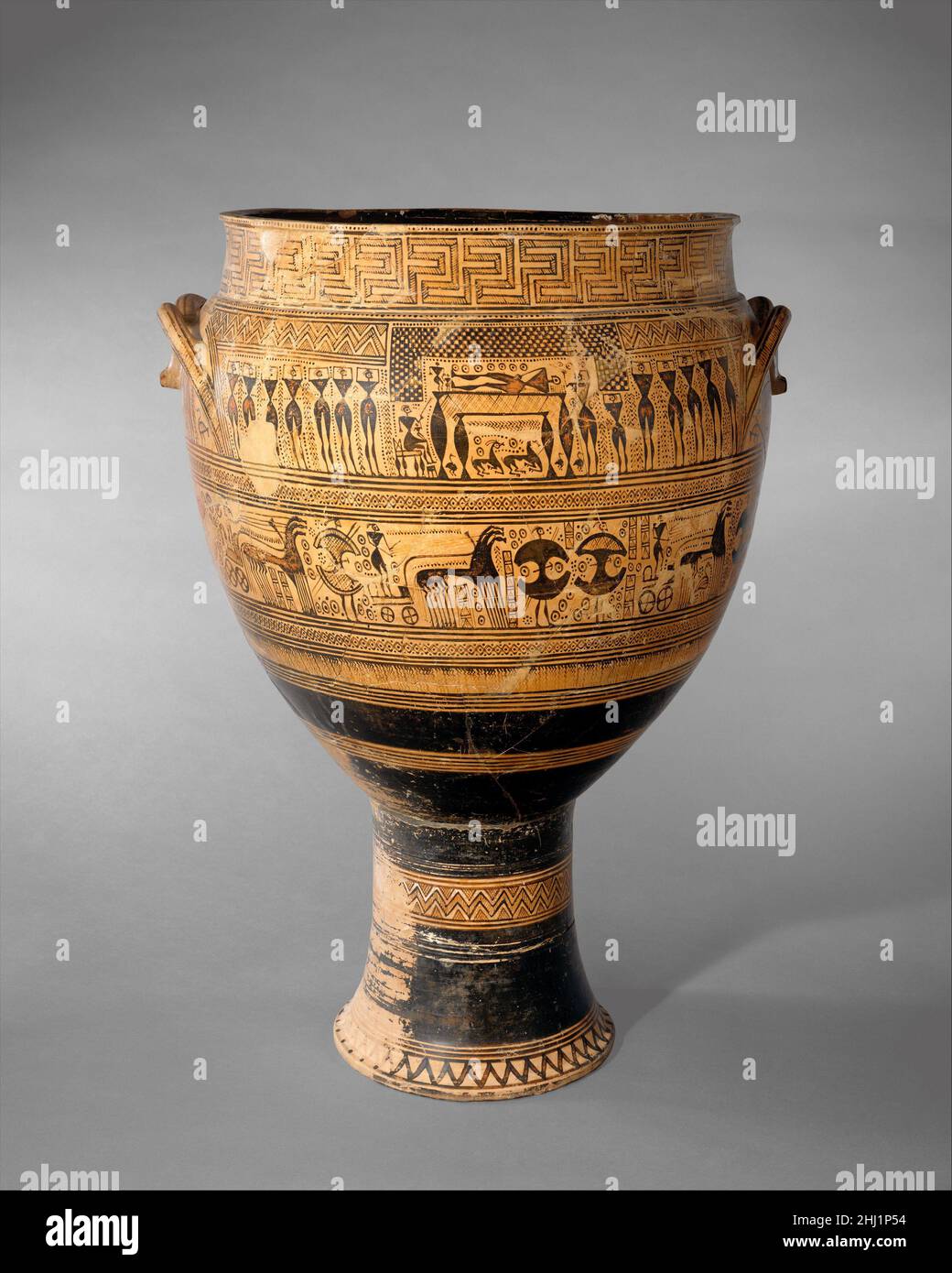 Terracotta krater ca. 750735 B.C. Attributed to the Hirschfeld