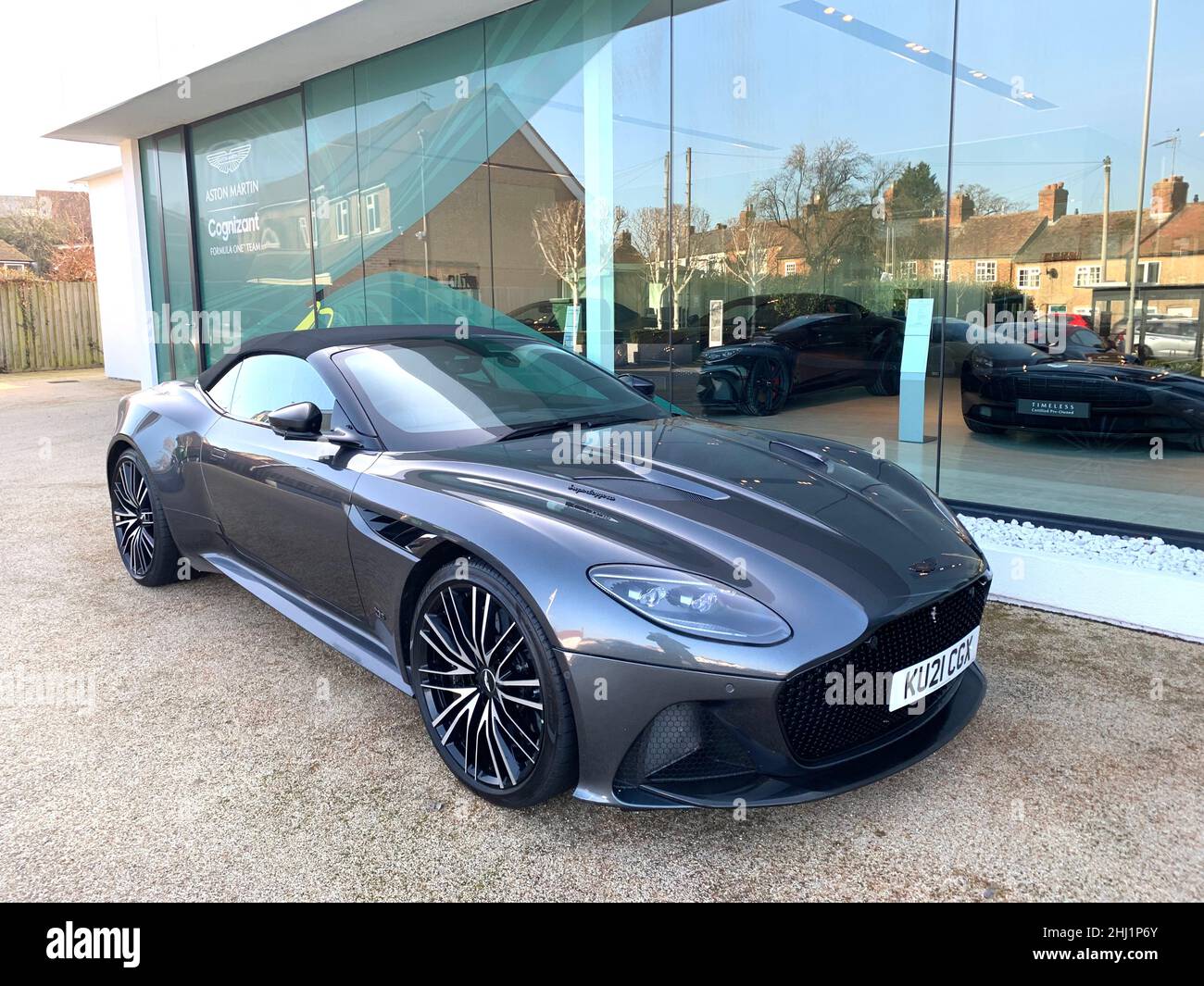 Aston Martin vanquish for sale at Newport Pagnell UK smart sports car