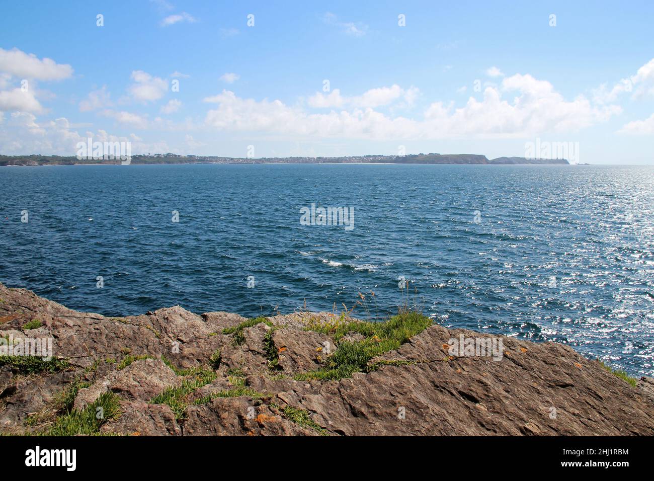 atlantic coast in brittany (france Stock Photo - Alamy