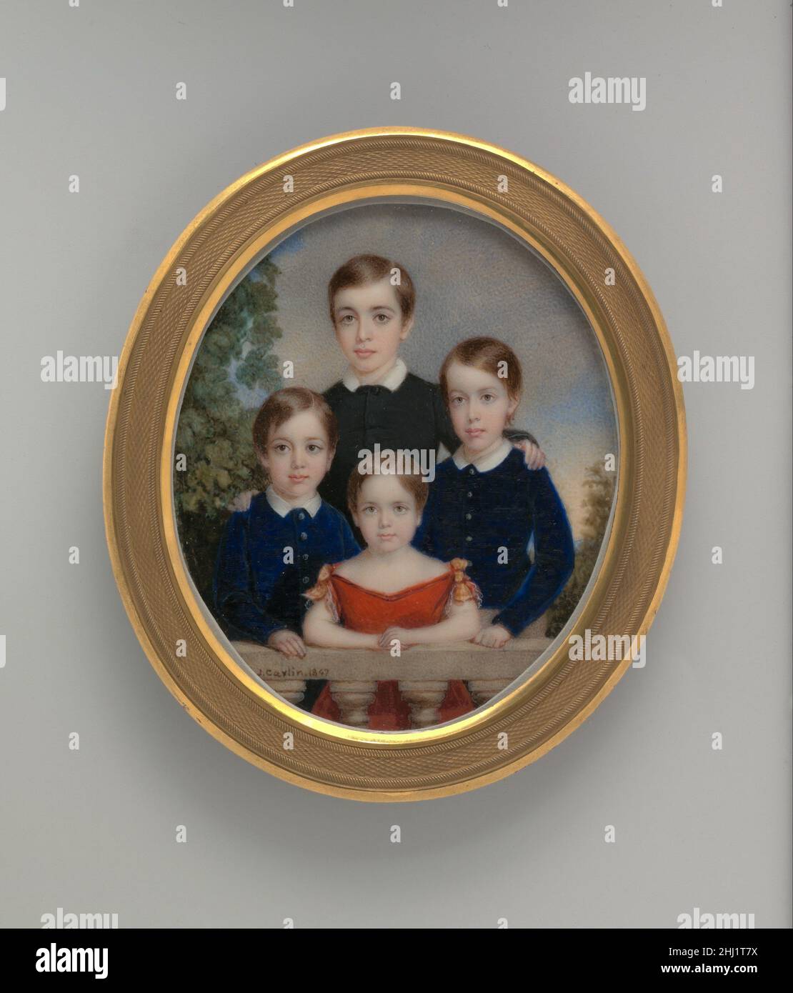 The Allen Children 1847 John Carlin American Carlin made four