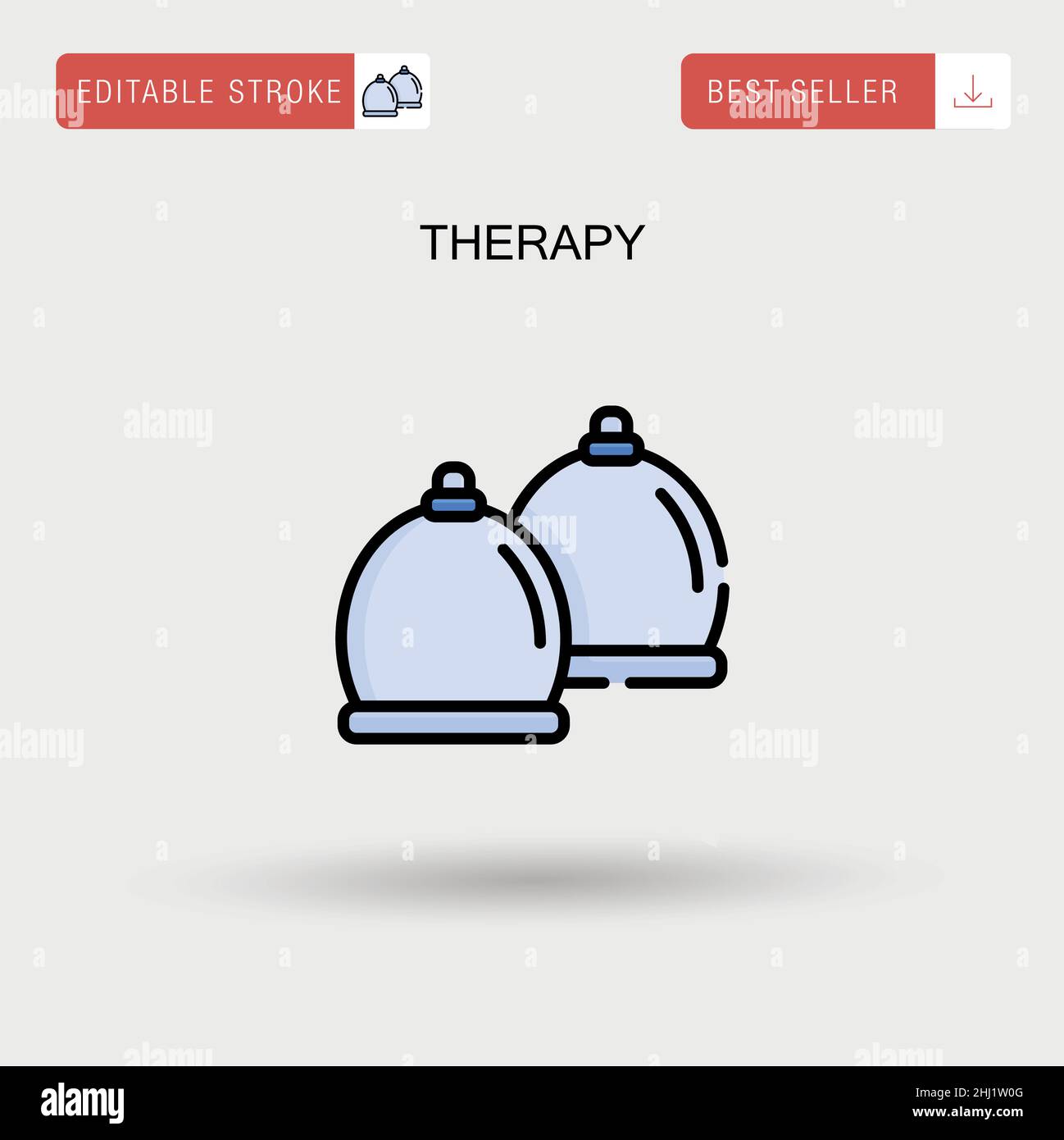 Therapy Simple vector icon. Stock Vector