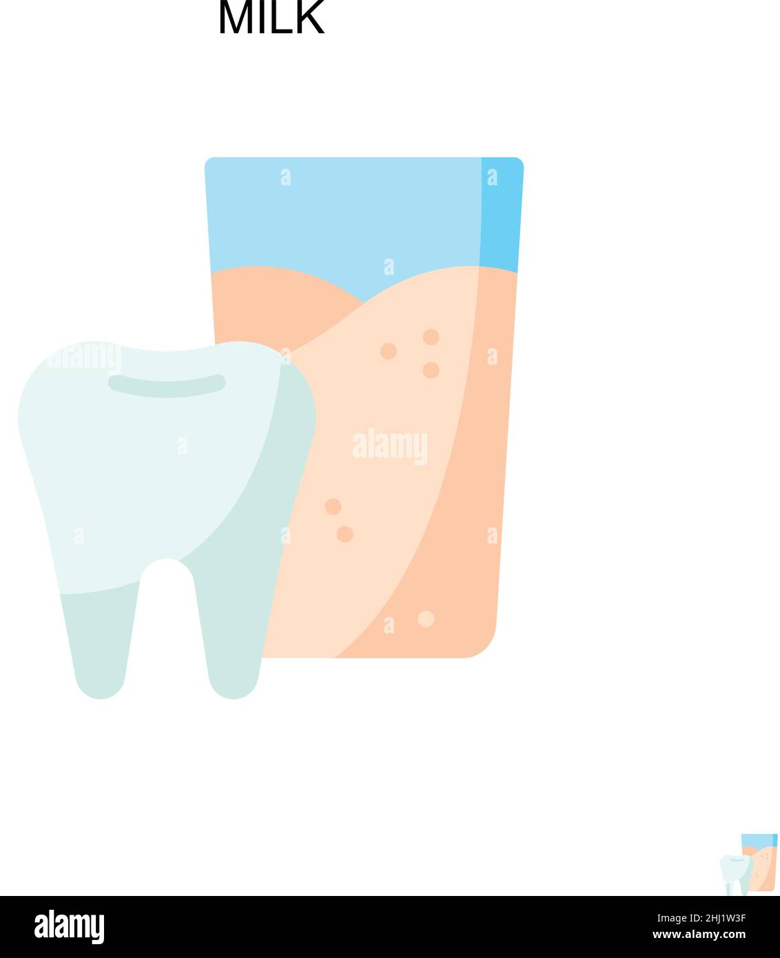 Milk Simple vector icon. Illustration symbol design template for web ...