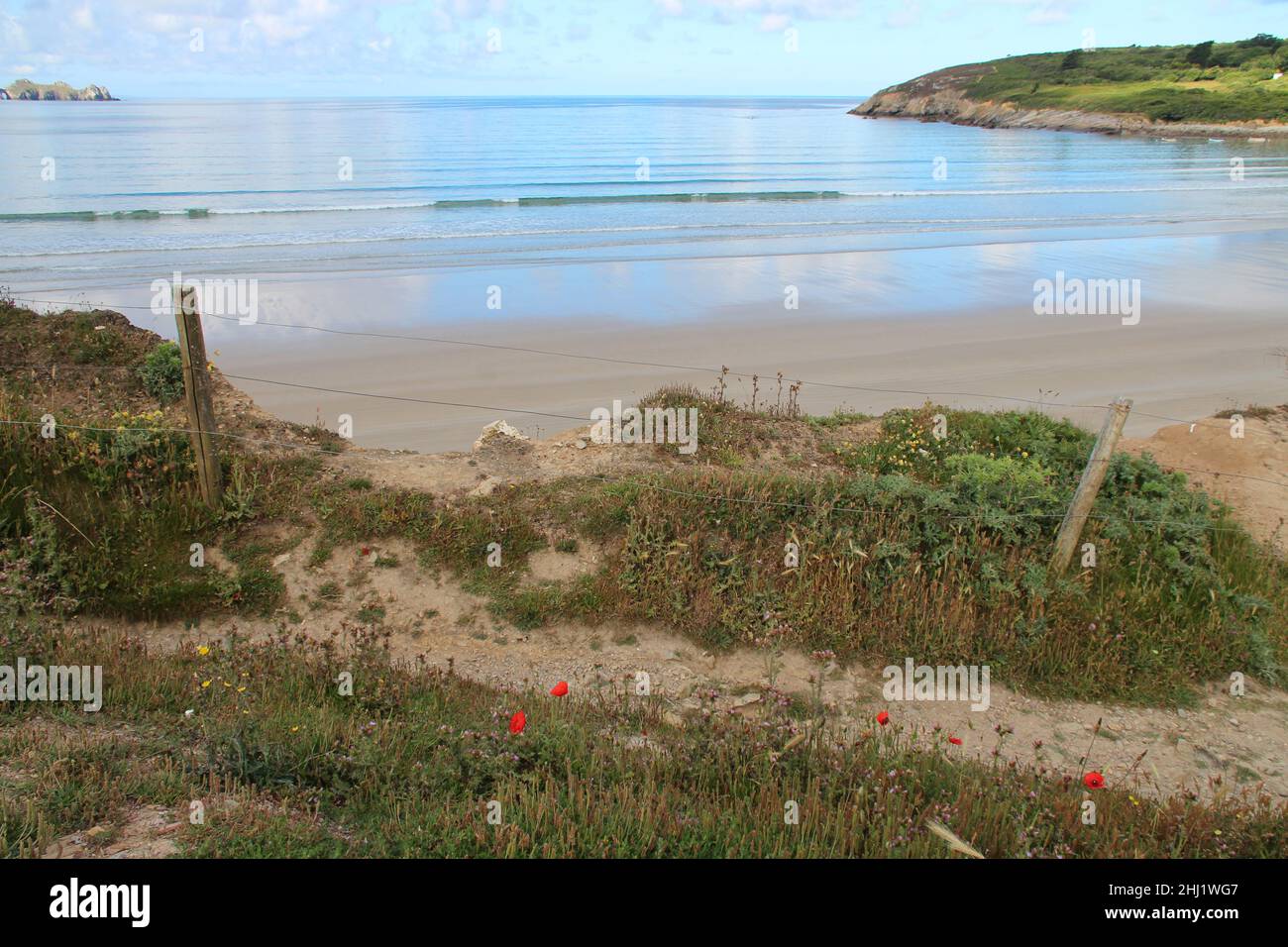 atlantic coast in brittany in france Stock Photo - Alamy