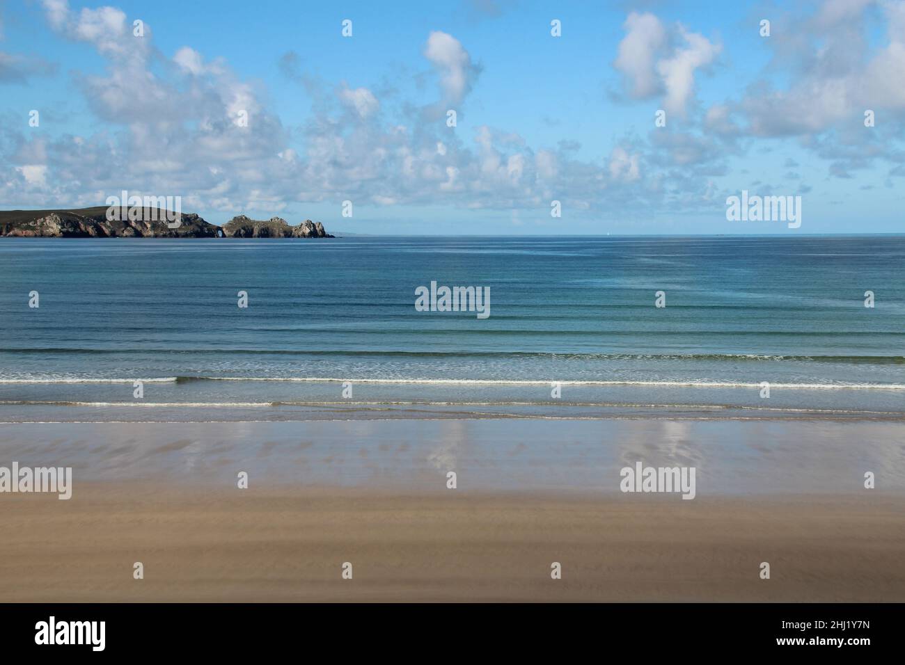 atlantic coast in brittany in france Stock Photo - Alamy