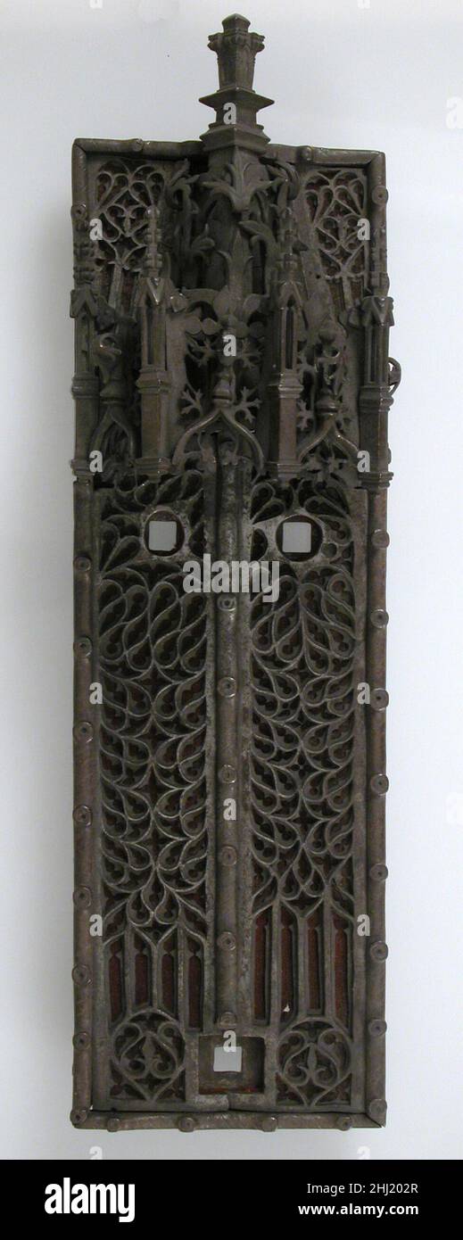 Door Knocker Plate 15th century French. Door Knocker Plate 463538 Stock