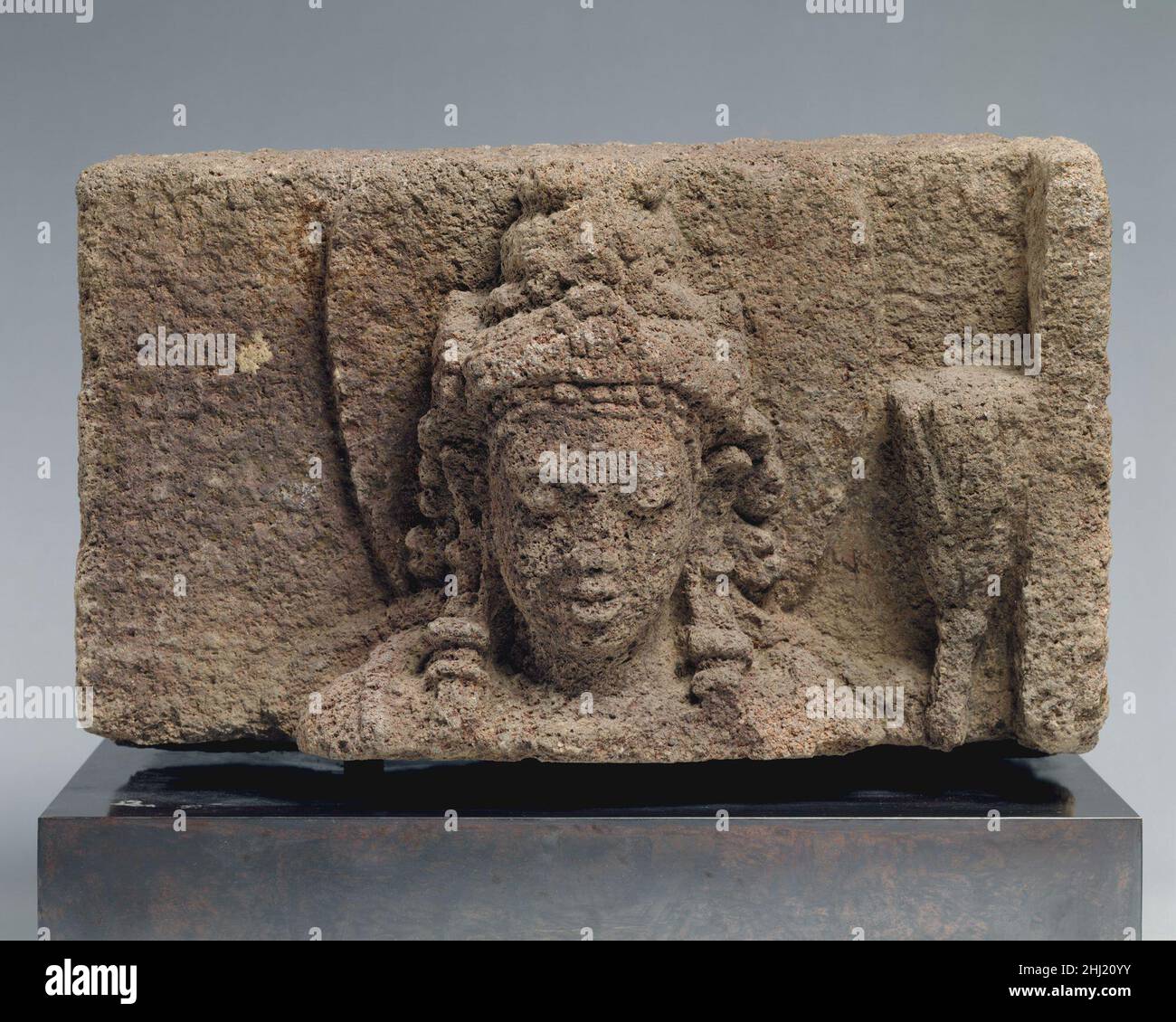 Java Head Photograph Head of a Bodhisattva 10th century Indonesia (Java). Head of a ...