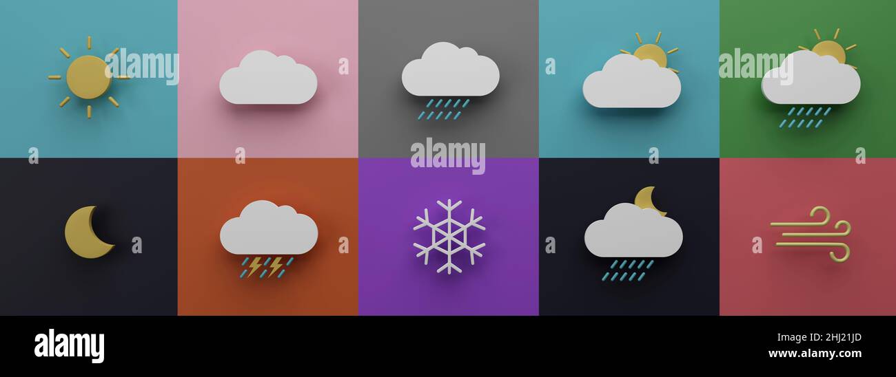 Weather forecast infographic set hi-res stock photography and images ...