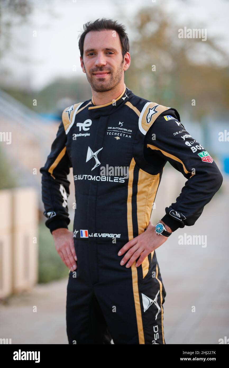 Vergne Jean-Eric (fra), DS Techeetach, DS E-Tense FE21, portrait during the  2022 Diriyah ePrix, 1st and 2nd round of the 2022 Formula E World  Championship, on the Riyadh Street Circuit from January