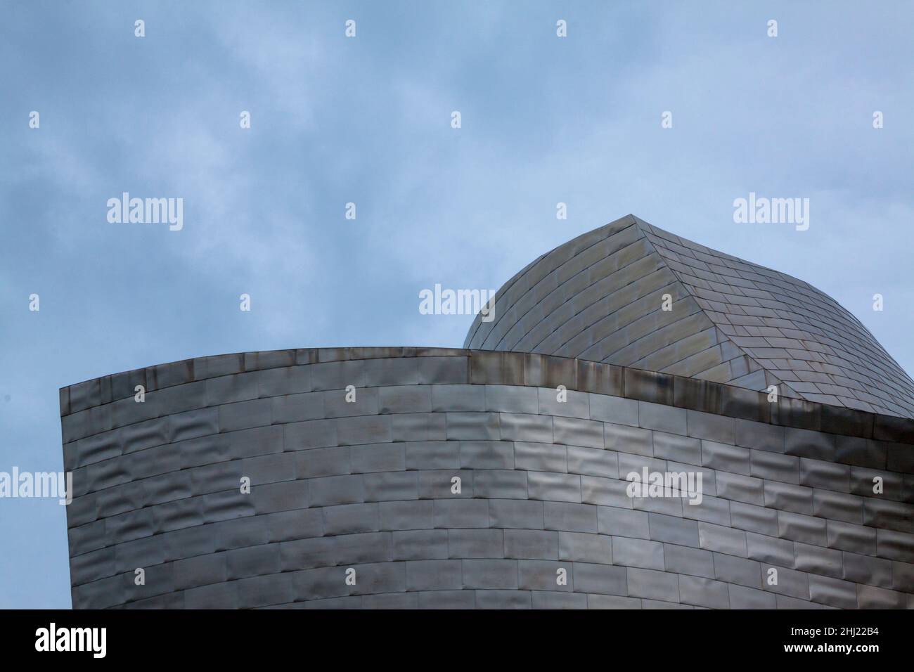 Exterior detail of the Guggenheim Museum - Stock Image