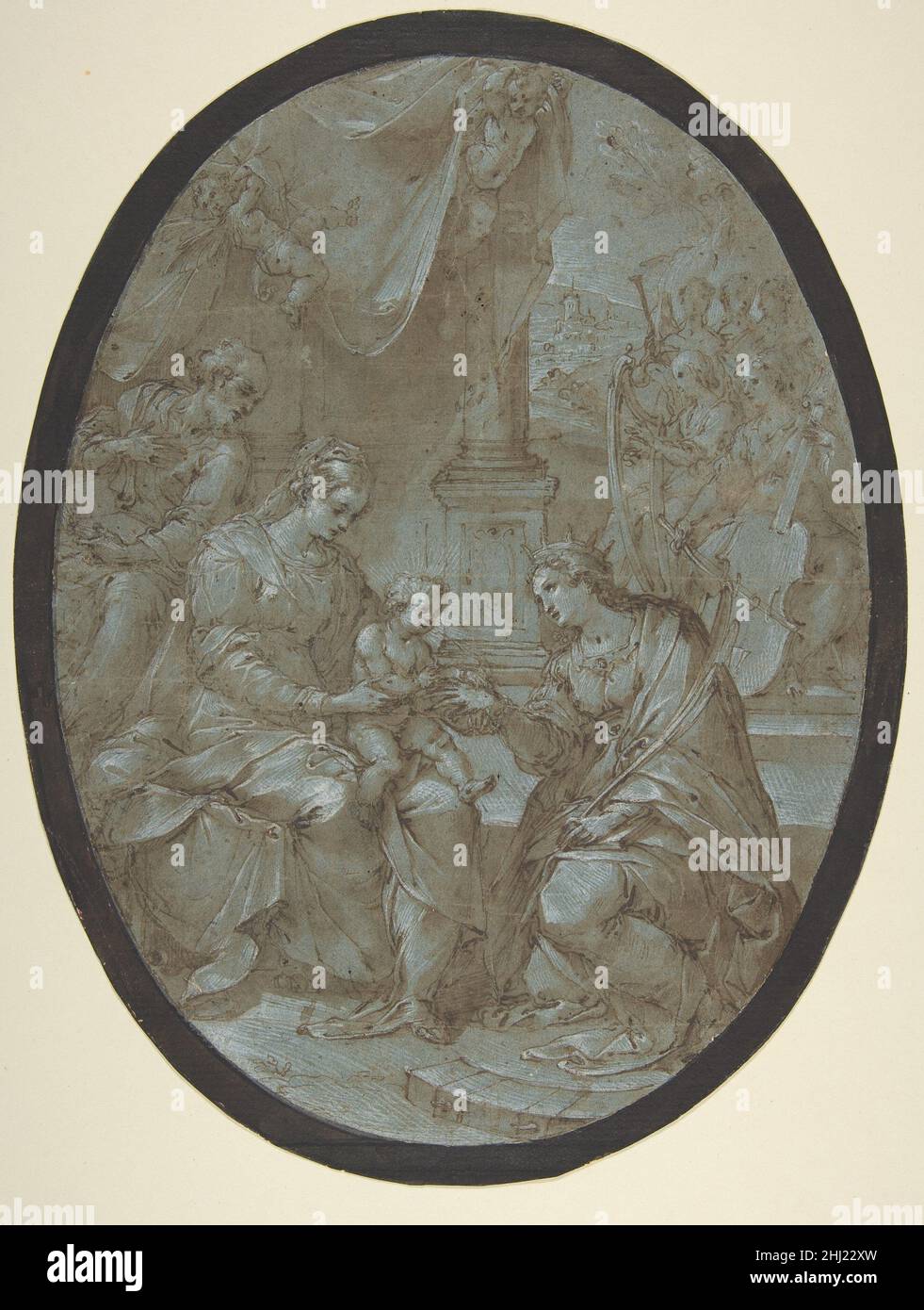 The Mystic Marriage of Saint Catherine of Alexandria 1551–1629 Avanzino ...