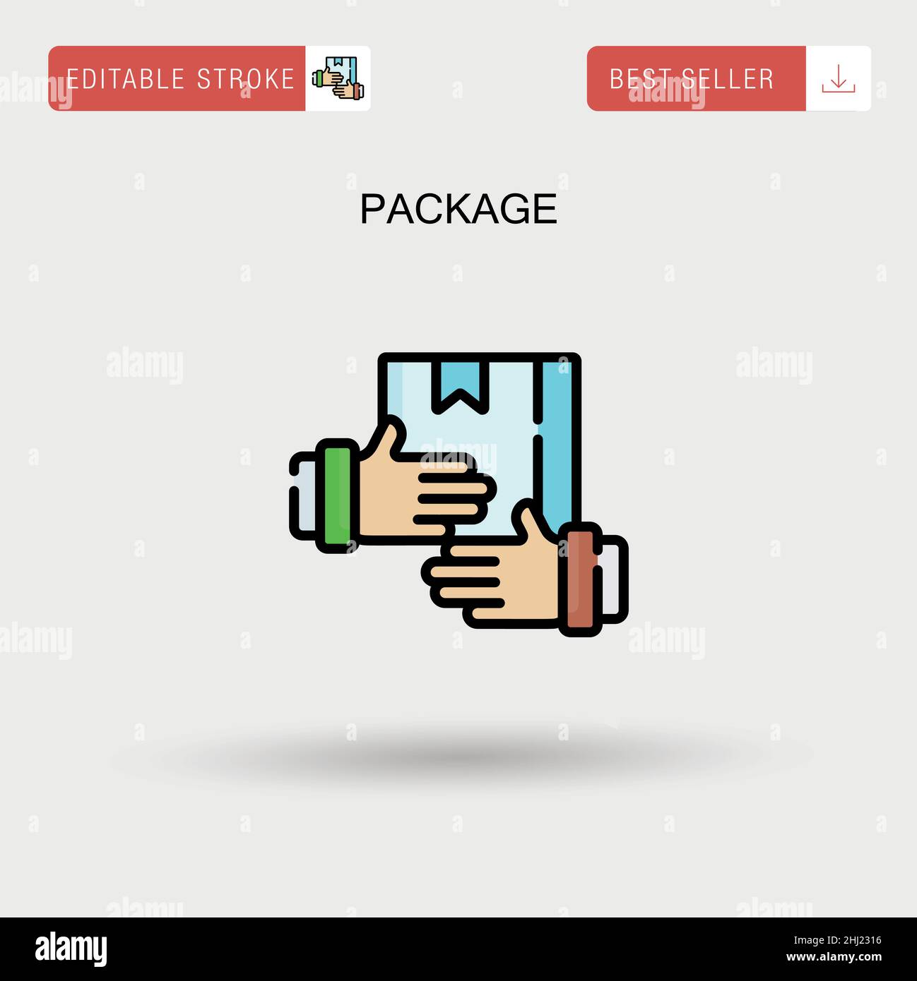 Package Simple vector icon Stock Vector Image & Art - Alamy