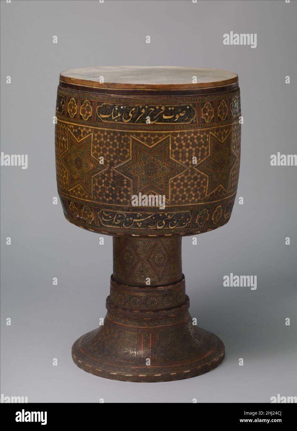 Tombak late 19th century Iranian (Persian) Goblet shaped drums are