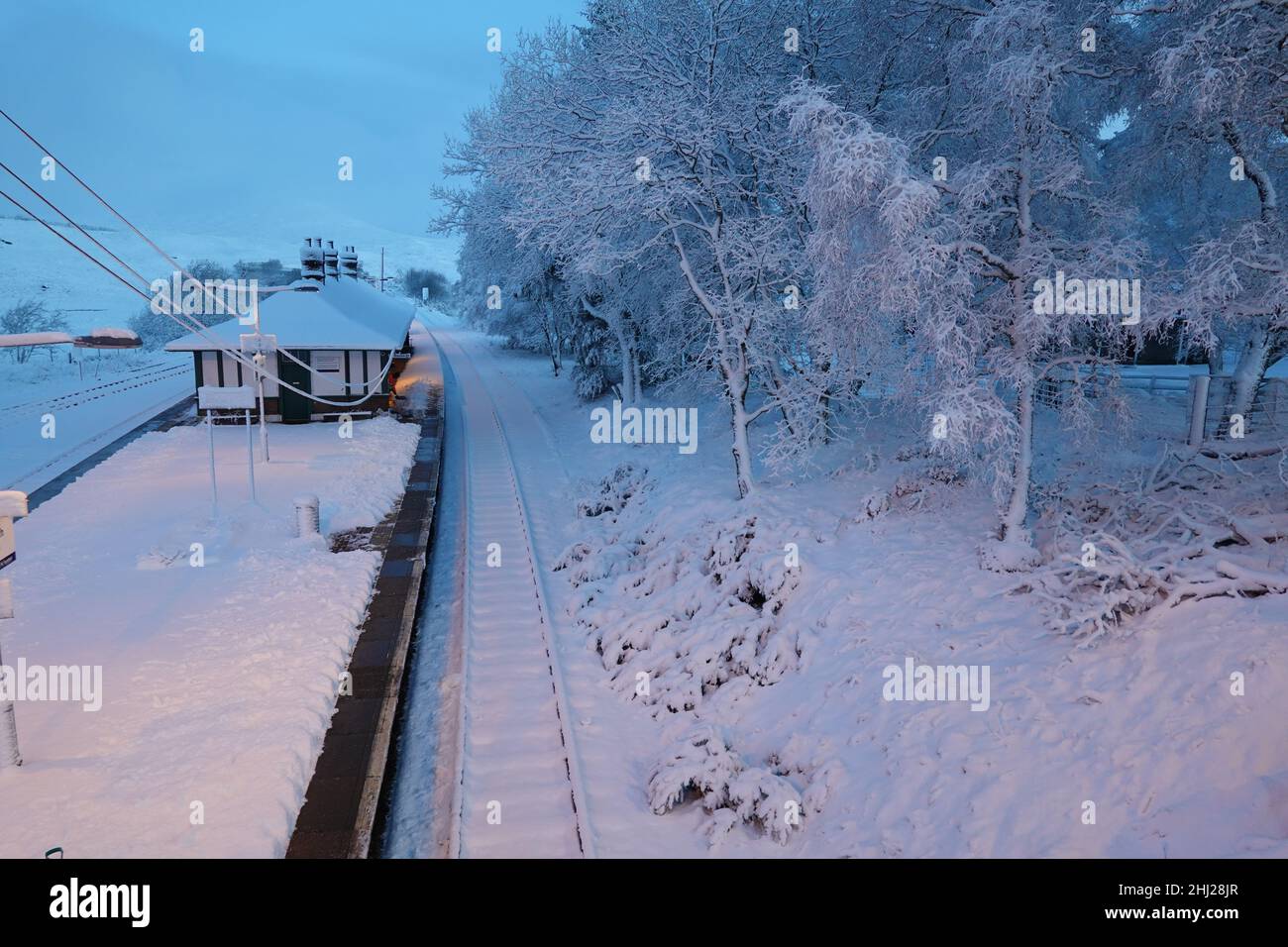 Rannoch Station, West Highland railway line, one of the most remote and ...