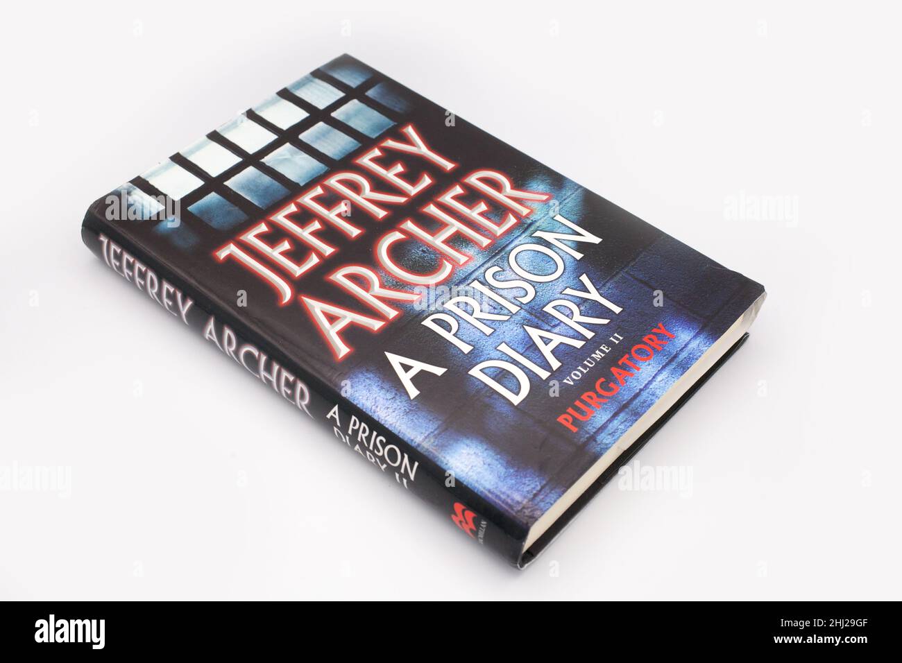 The book, A Prison Diary by Jeffrey Archer Stock Photo