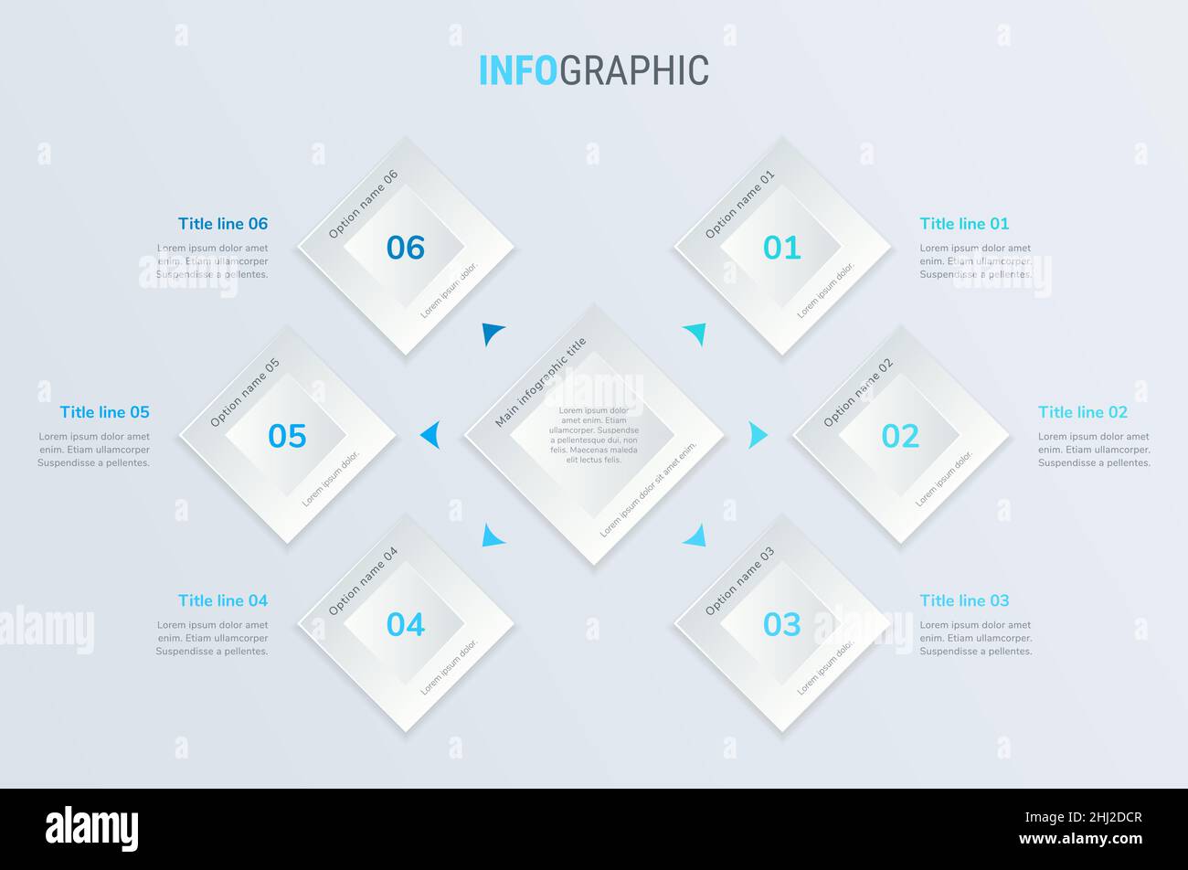 Timeline Vector Blue Blue vector infographics timeline design template with square elements ...
