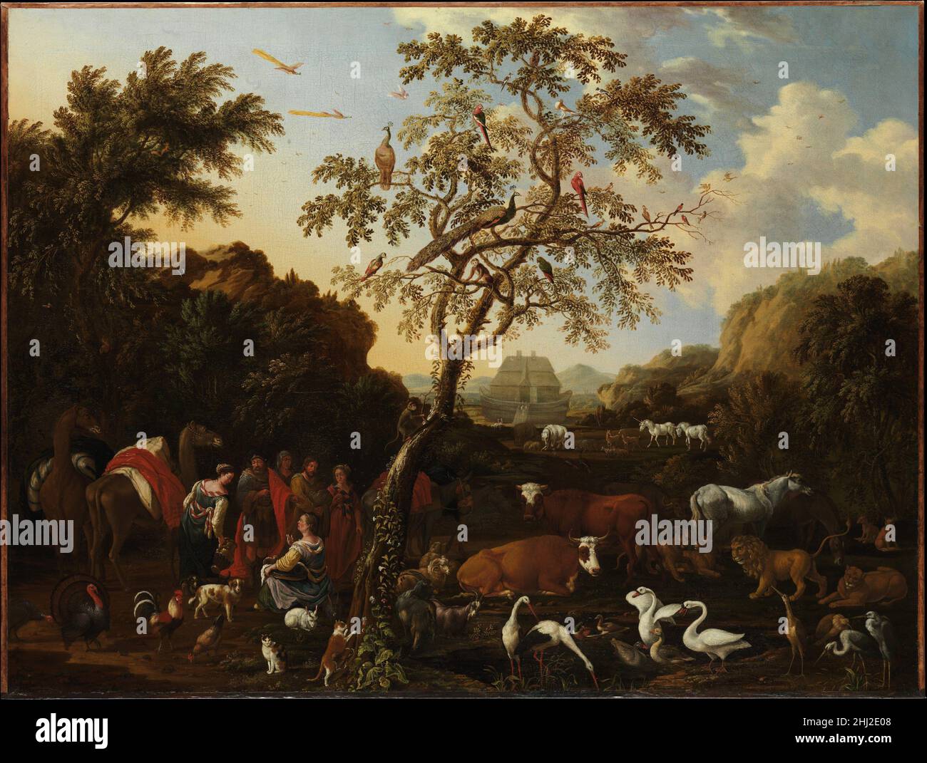 The Ark ca. 1700 American Executed in Amsterdam, this painting has a