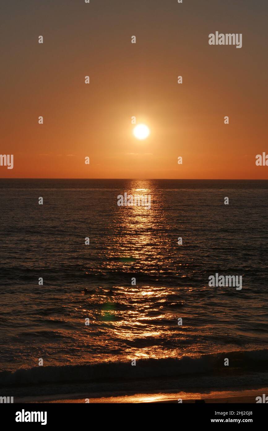 Sunset At Windansea Beach La Jolla Ca San Diego Stock Photo Alamy