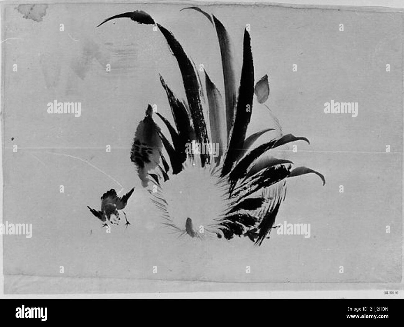 Rooster and Chick 19th century Hokusai School. Rooster and Chick 57309