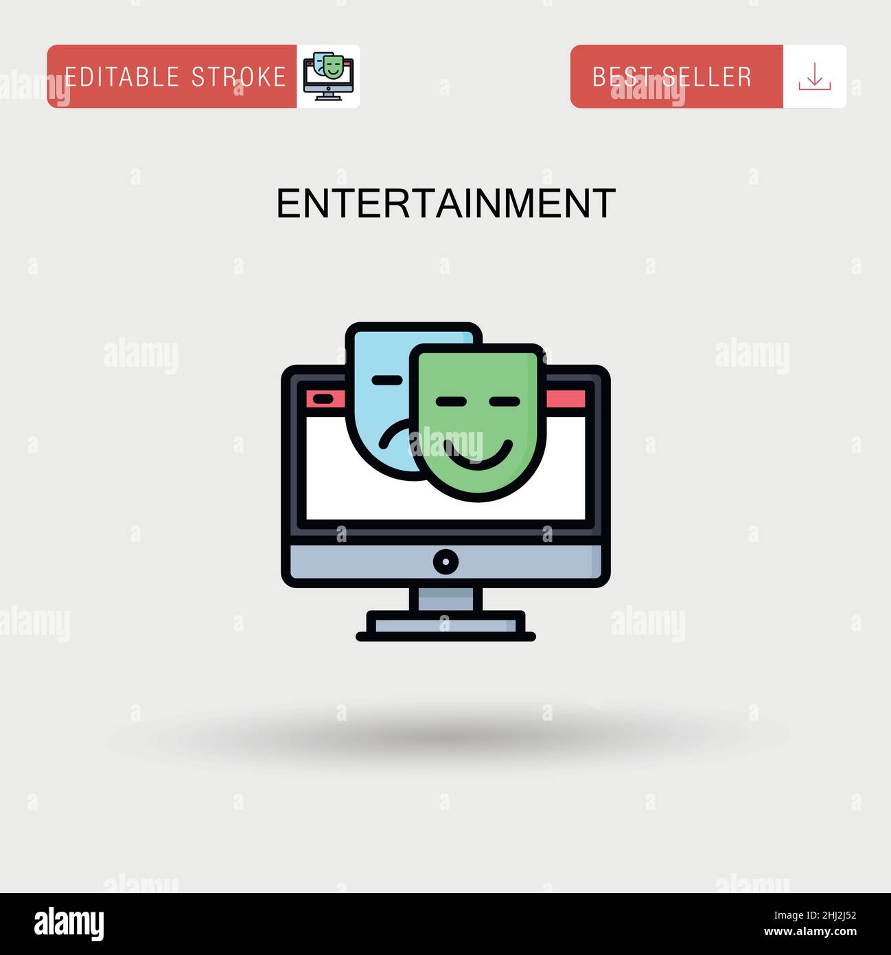 Entertainment Simple vector icon Stock Vector Image & Art - Alamy