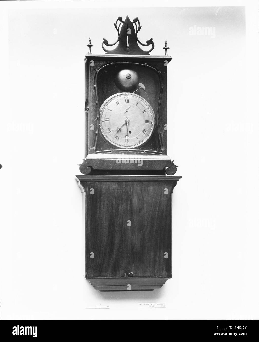 Vintage antique wood clock Black and White Stock Photos & Images - Alamy
