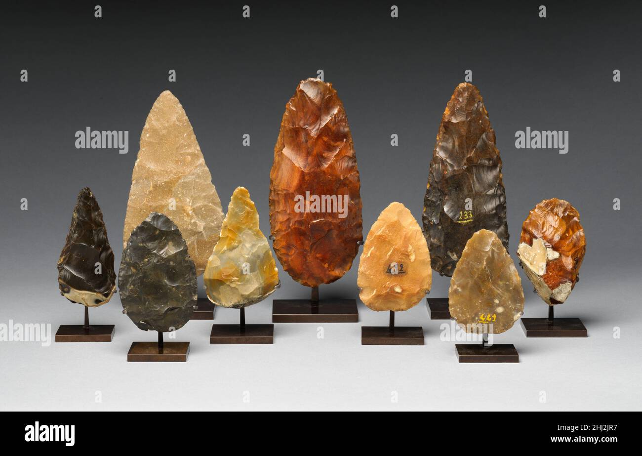 Nine Bifaces 700,000200,000 B.C. Acheulean Suitable for a variety of tasks, including digging