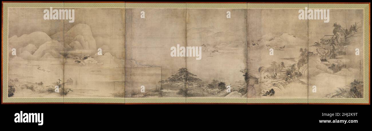 四季山水画 （瀟湘八景）, Landscape of the Four Seasons