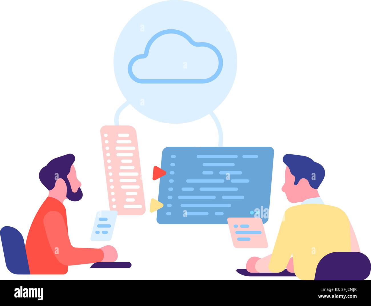 Programmers coding Stock Vector Images - Alamy