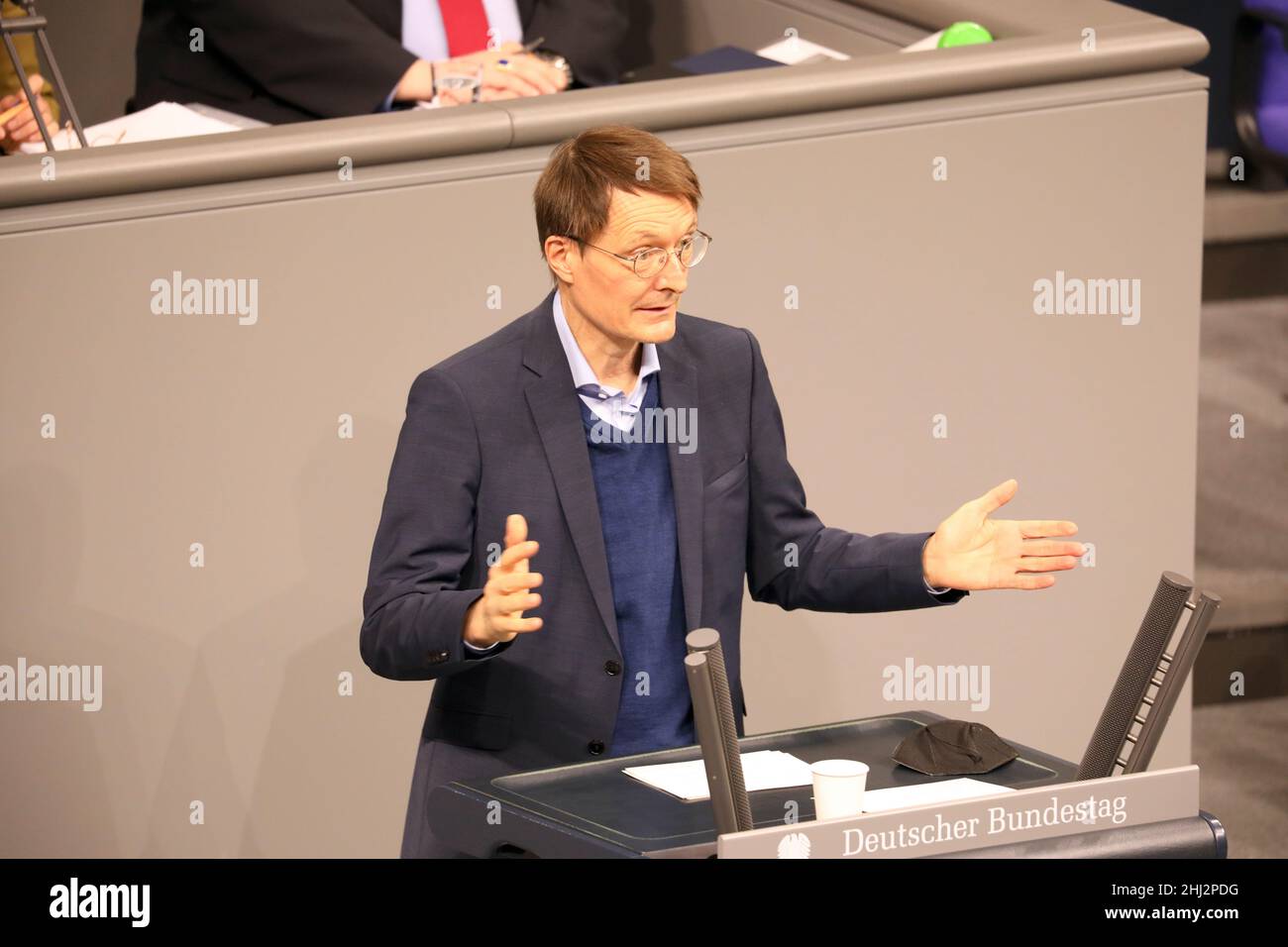 Berlin, Germany, 26th Jan, 2022.The German Federal Minister of Health ...
