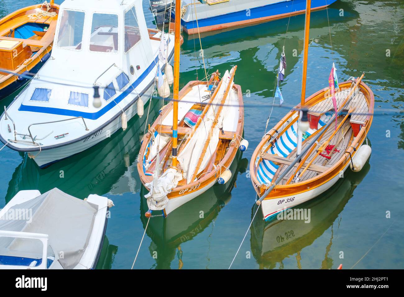 Big sea small boat hi-res stock photography and images - Alamy