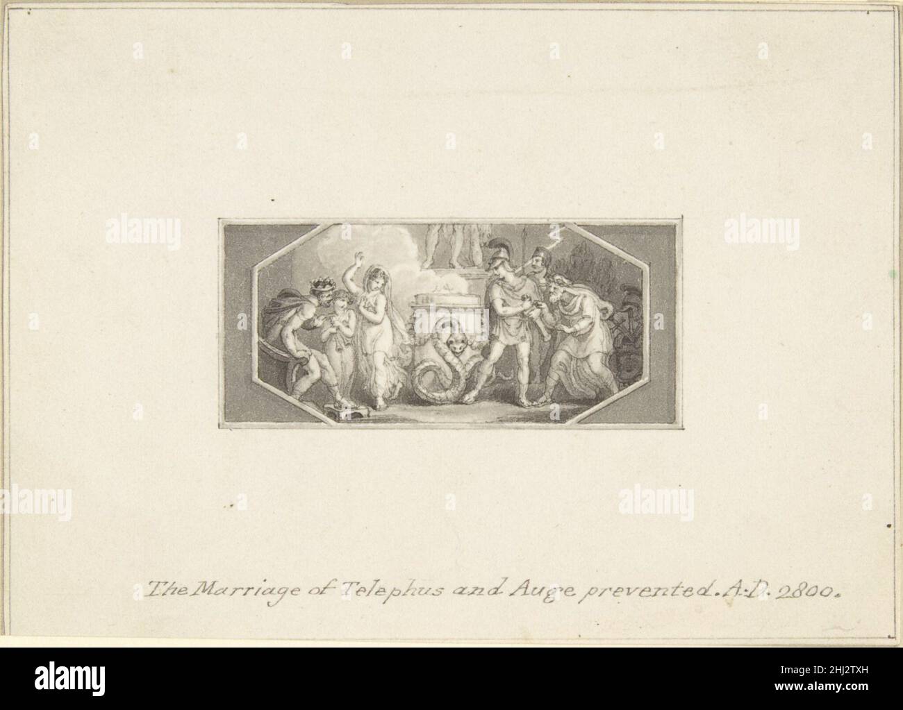 Telephus The Marriage of Telephus and Auge prevented 1790–1800 Edward Francis ...