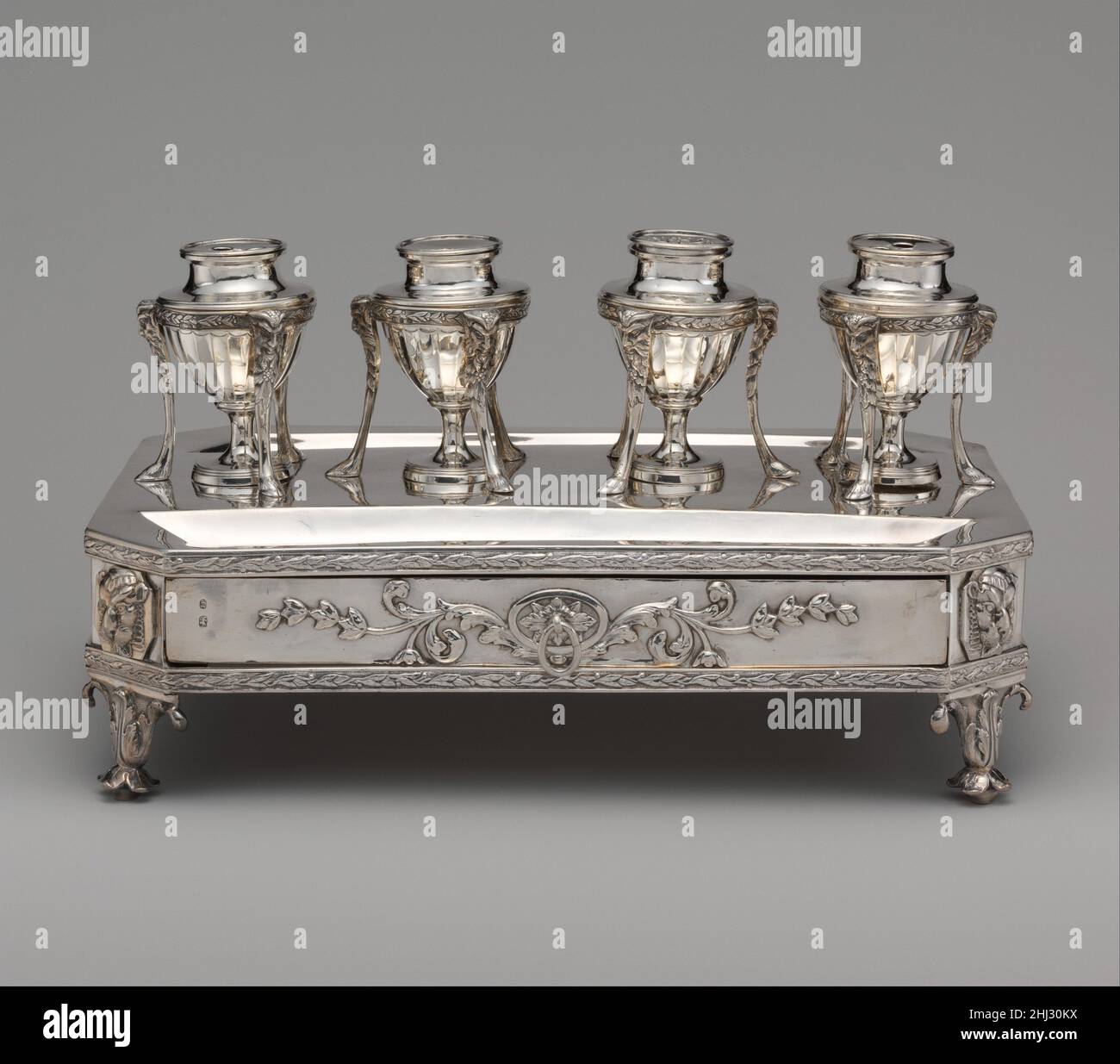 Inkstand 1802 John Plimmer The inkstand has four vase-shaped containers ...